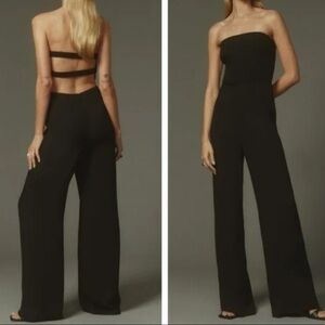 REFORMATION Carter strapless crepe jumpsuit